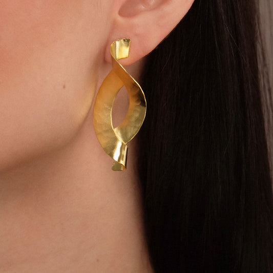 Orecchini Spirale - Dorato