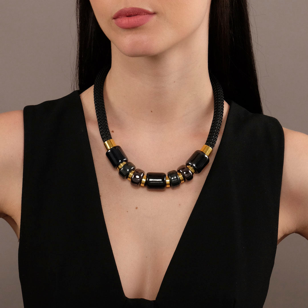 Ceramic Necklace - Darkness