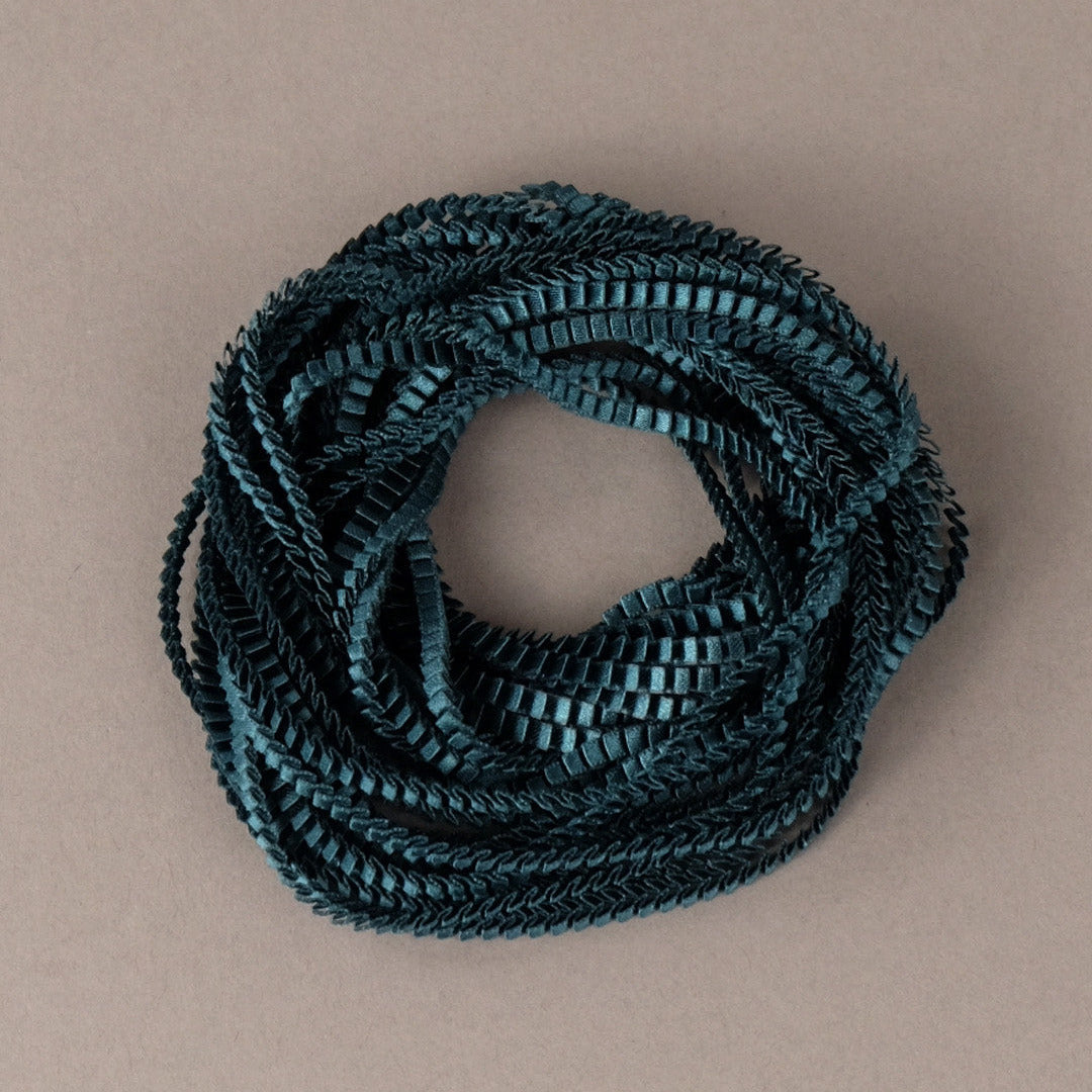 Silk Necklace - Teal