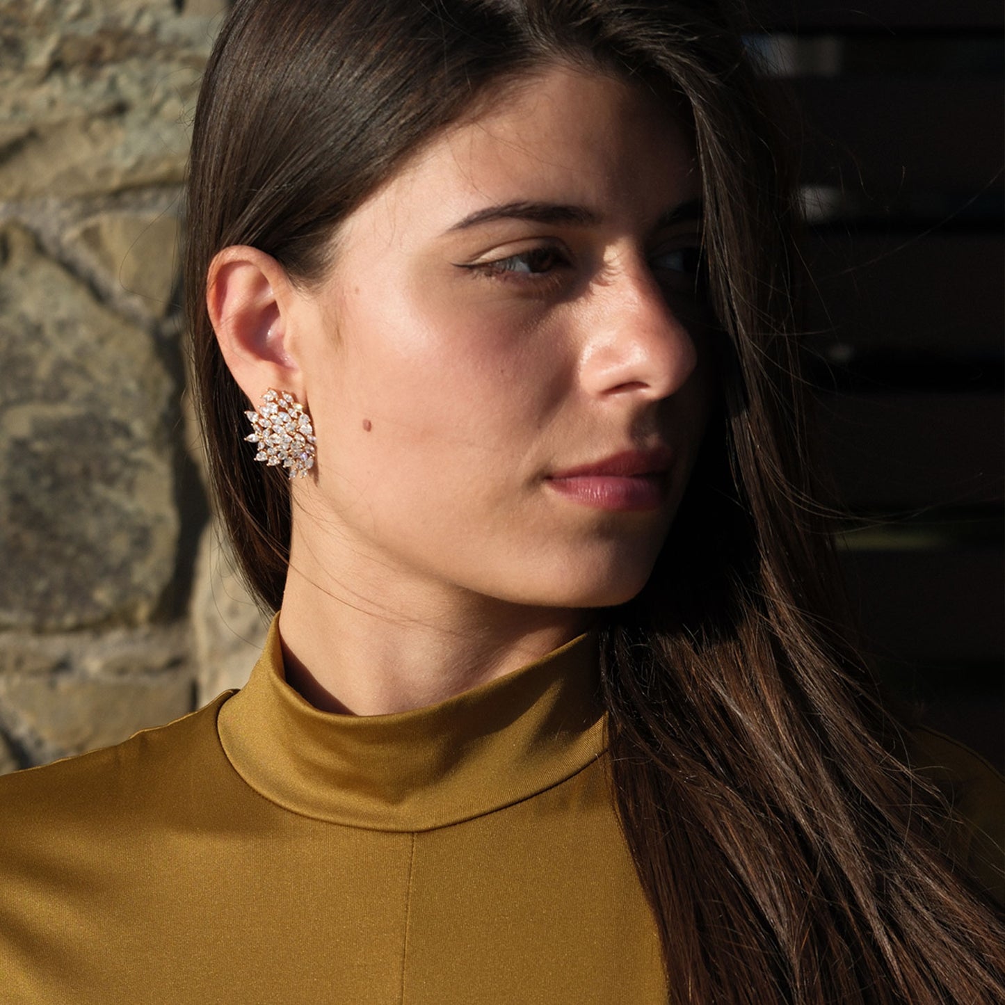 Orecchini Astro medio - Oro