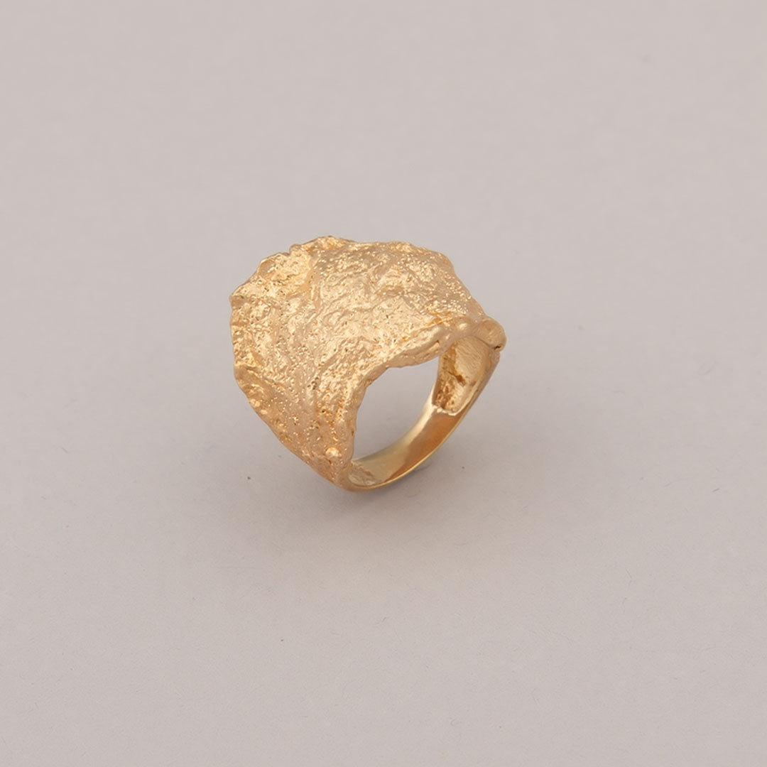 Anello Cliff - Argento dorato