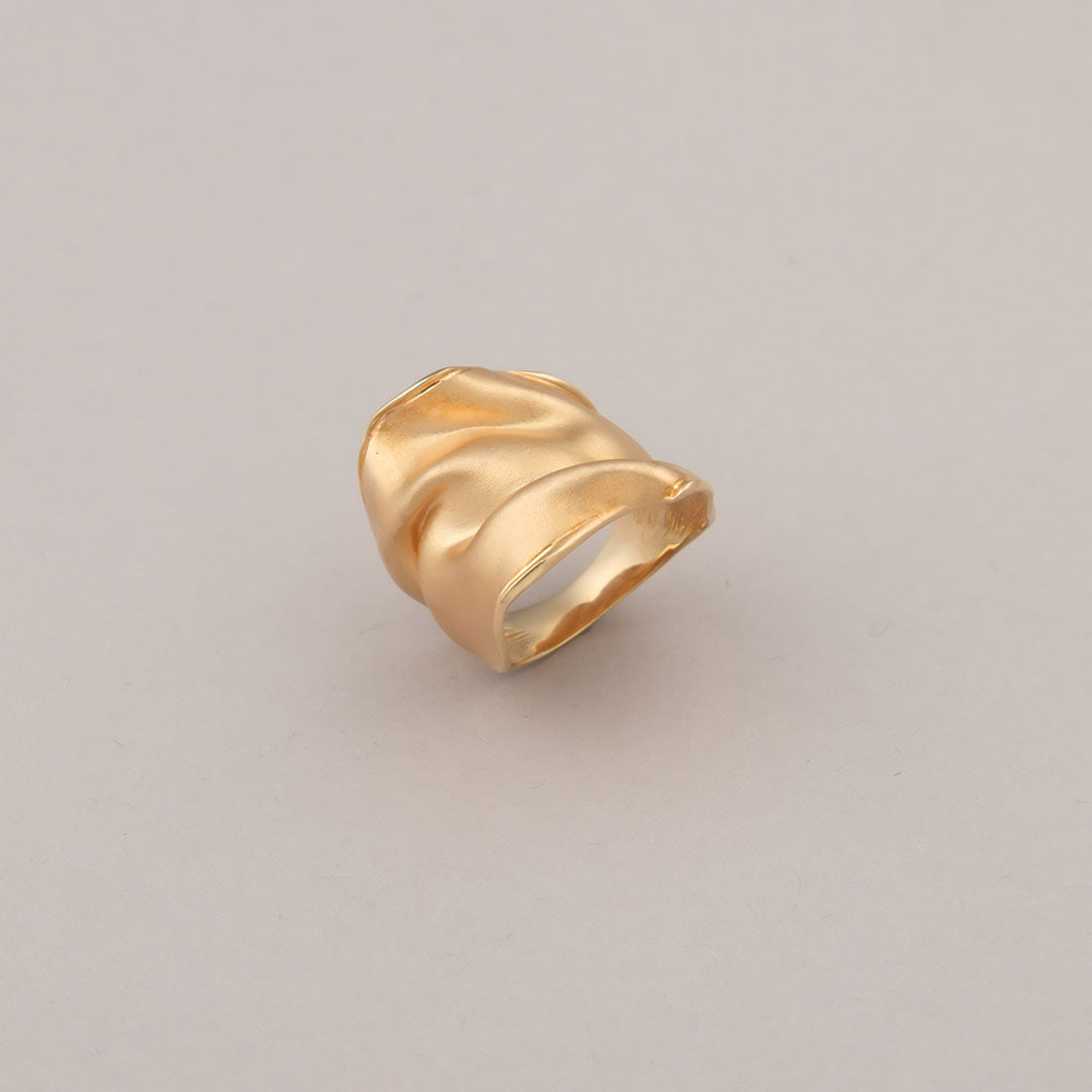 Anello Fold - Argento dorato