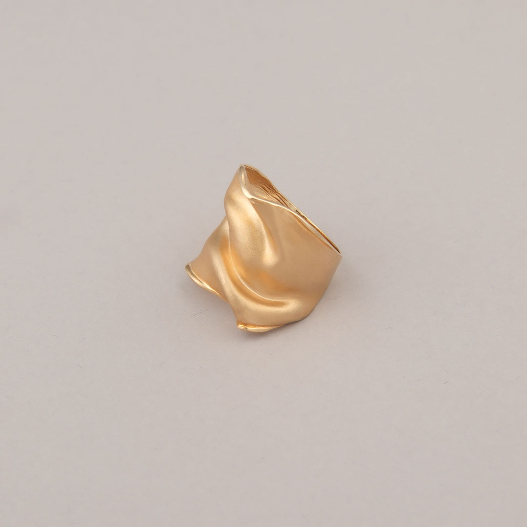 Anello Fold - Argento dorato