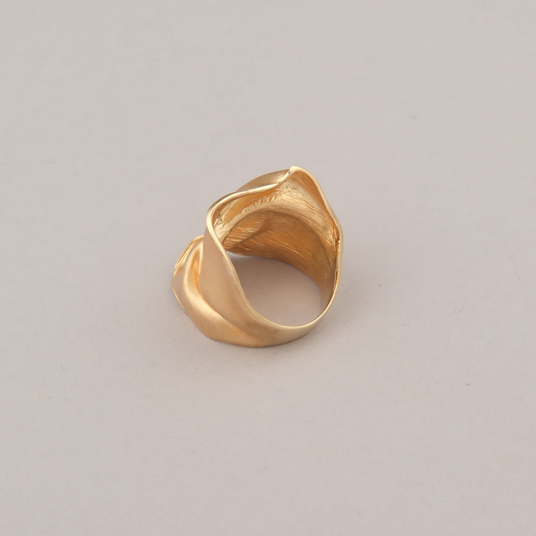 Anello Fold - Argento dorato