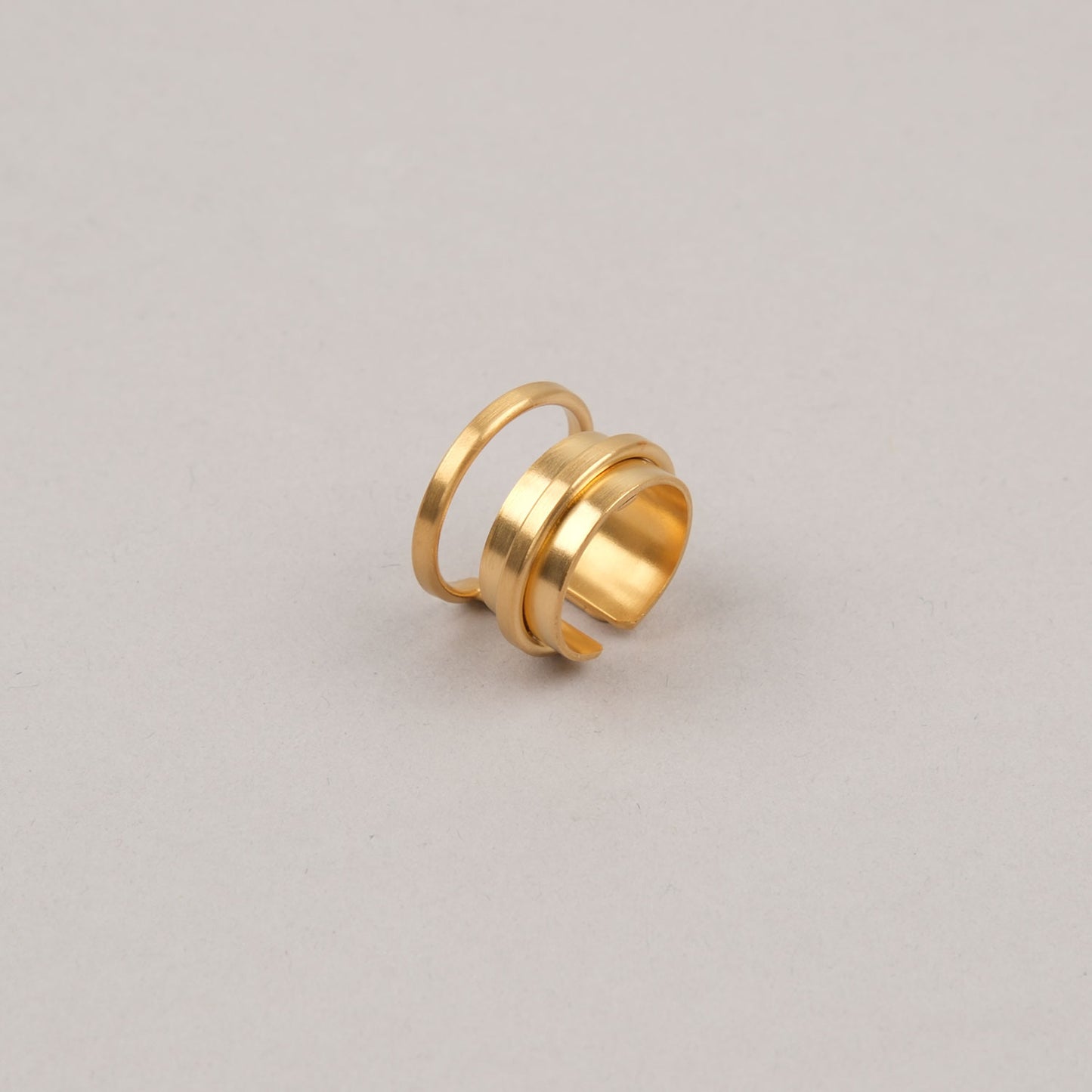 Anello Modulo Dorato Retro