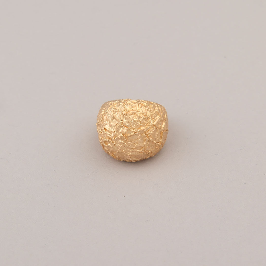 Anello Sculpt - Argento dorato