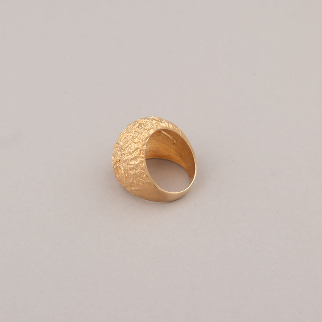 Anello Sculpt - Argento dorato