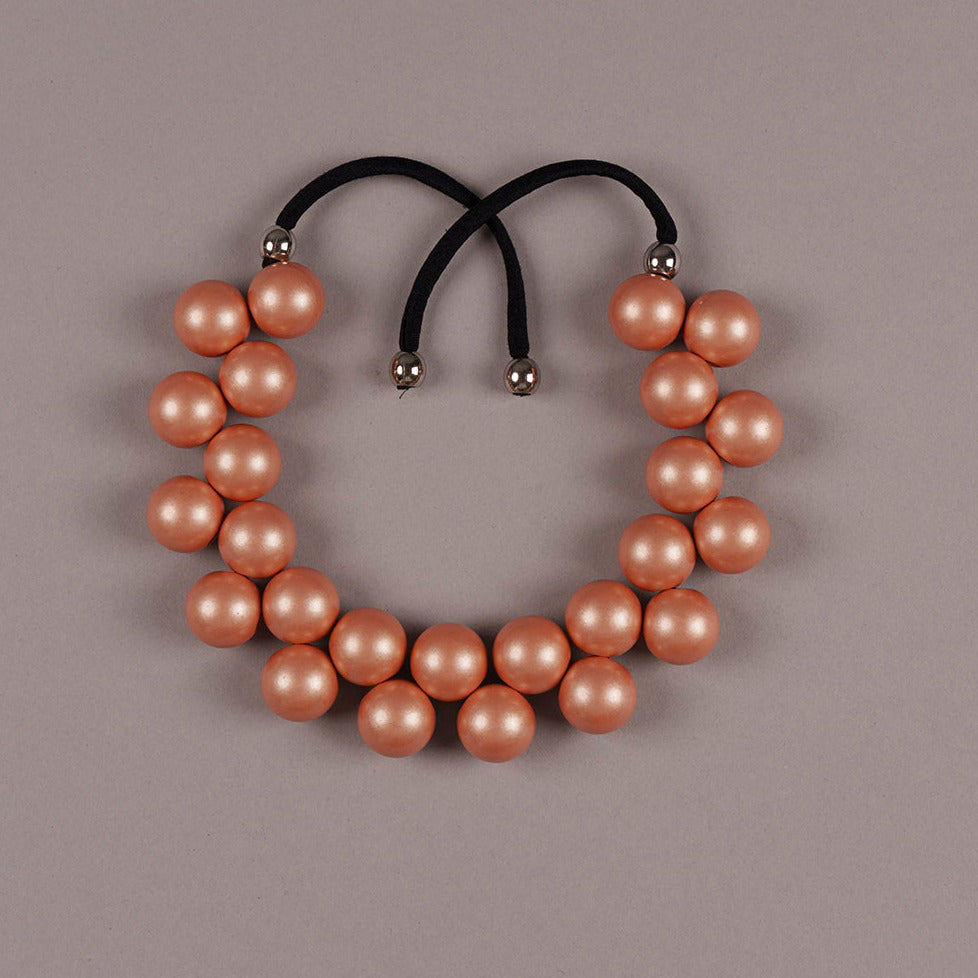 Spheres Necklace - Apricot