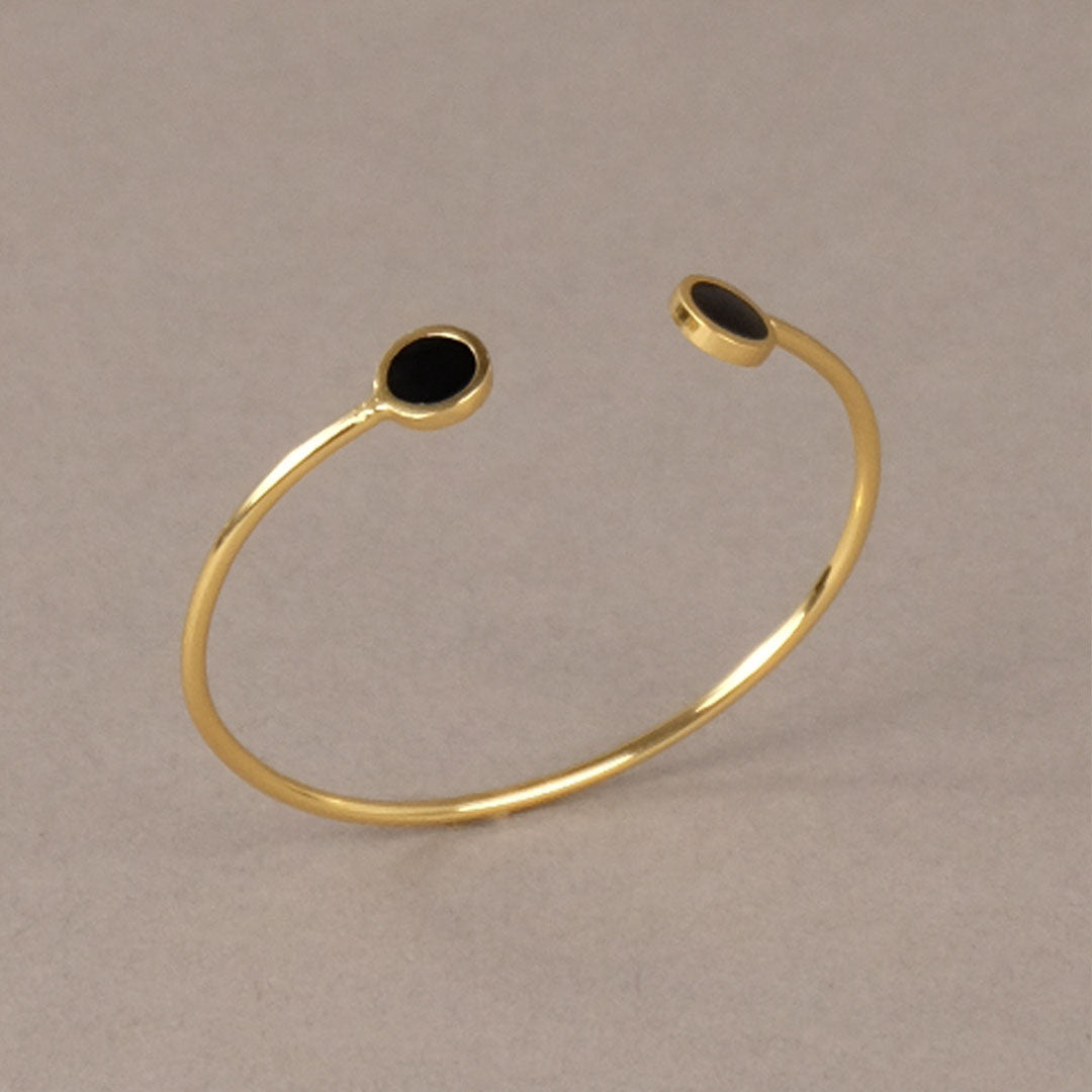 Bracciale_donna_cerchi_bronzo_dorato_Francesca_Bianchi_angolazione_dall'alto