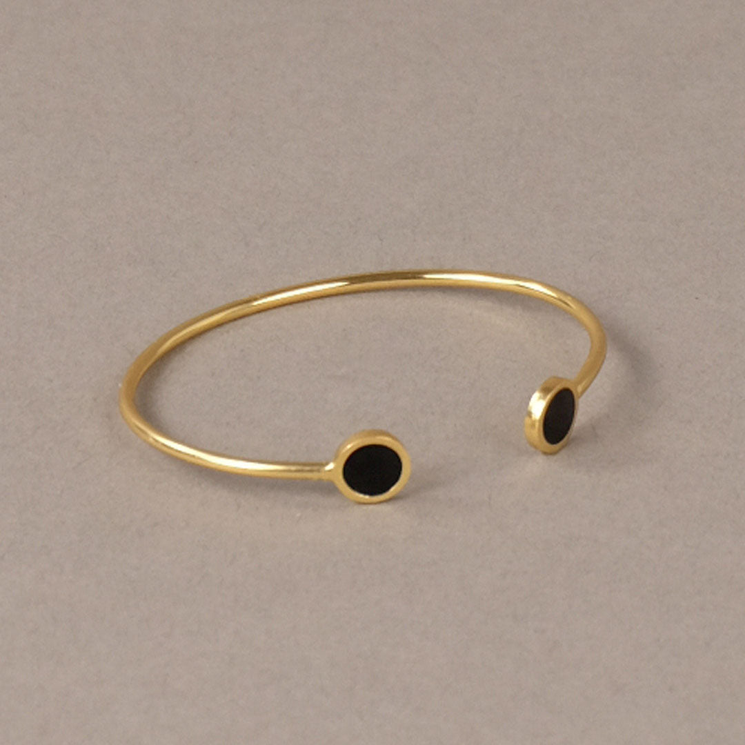 Bracciale_donna_cerchi_bronzo_dorato_Francesca_Bianchi_angolazione_frontale