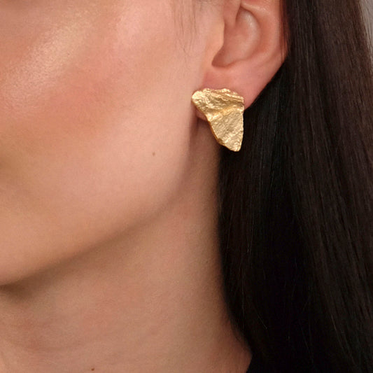 Orecchini Slate Piccolo - Argento dorato