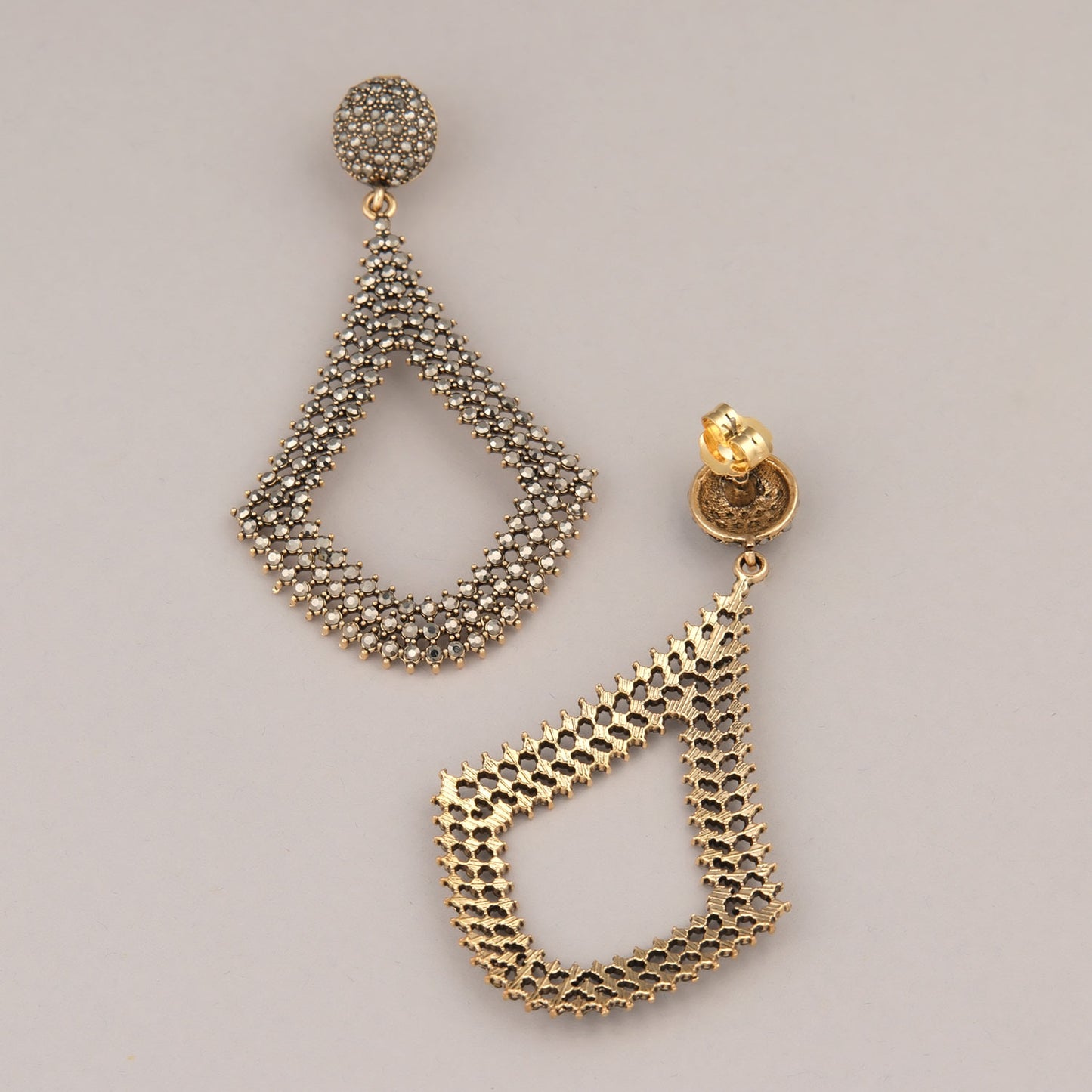 Orecchini Scudo - Grigio antracite