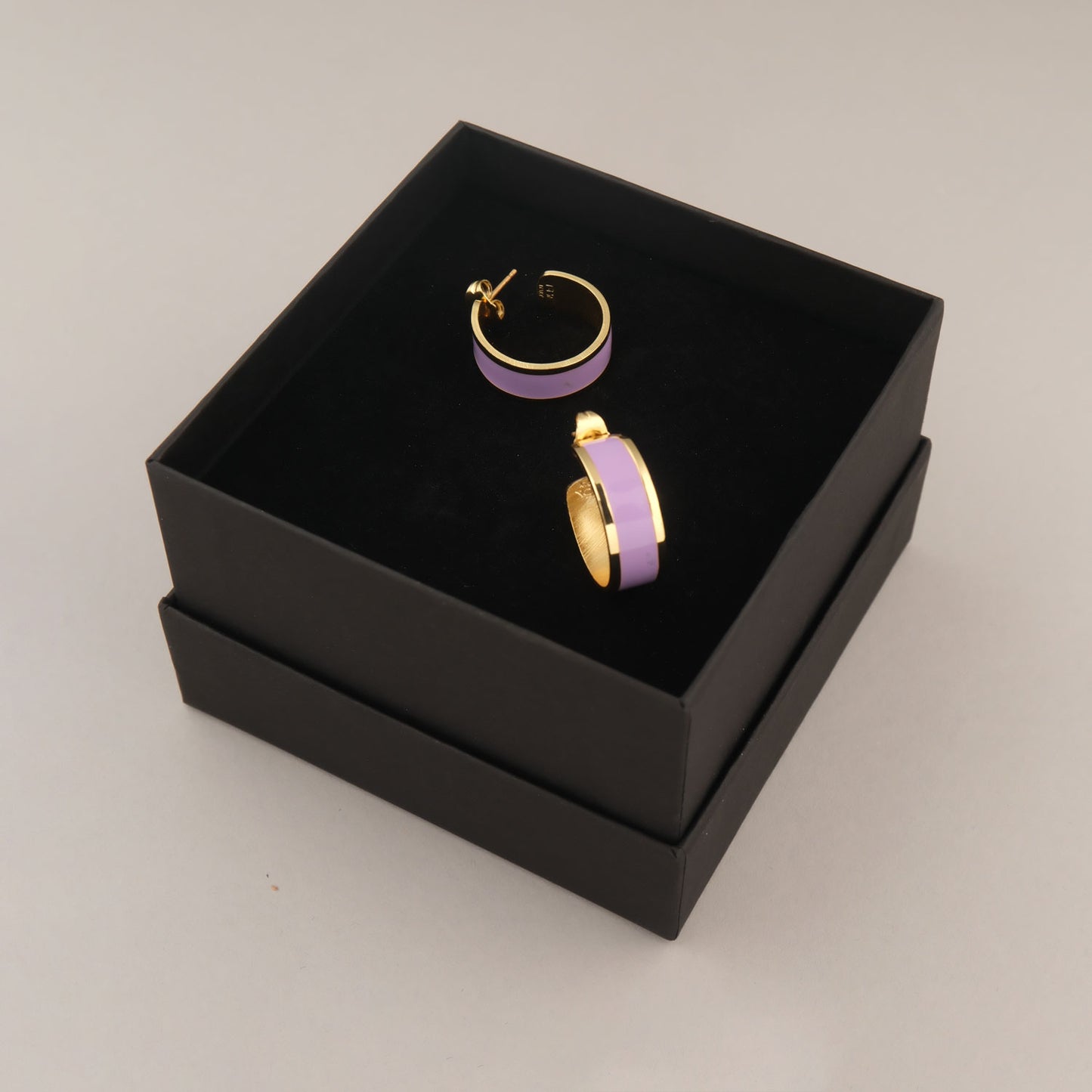 Orecchini Fascia Piccola - Lilla