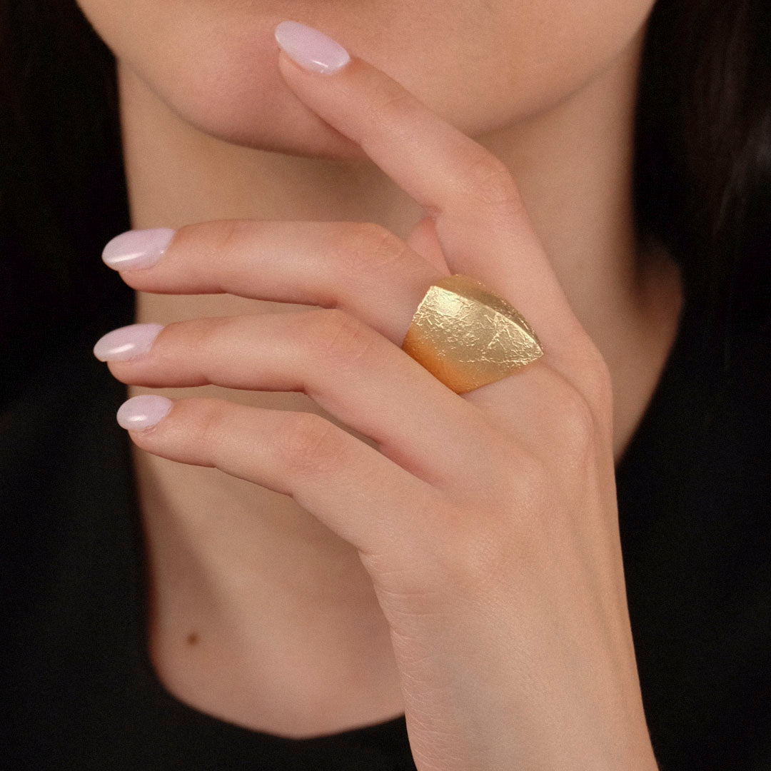Anello Crete - Argento dorato