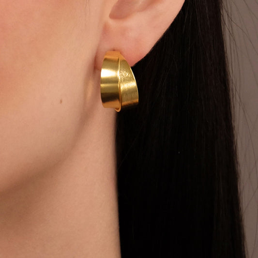 Orecchini Orbita - Dorato