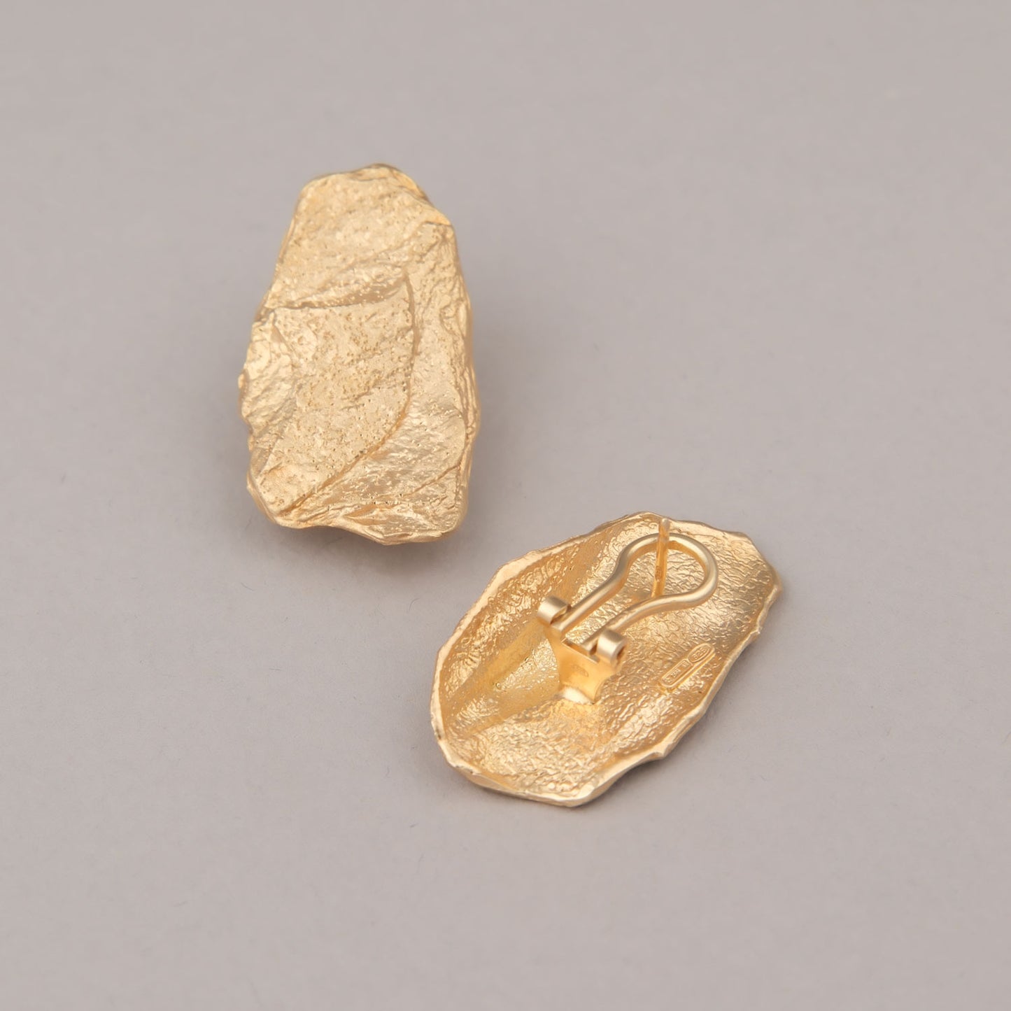 Orecchini Cliff Medio - Argento dorato