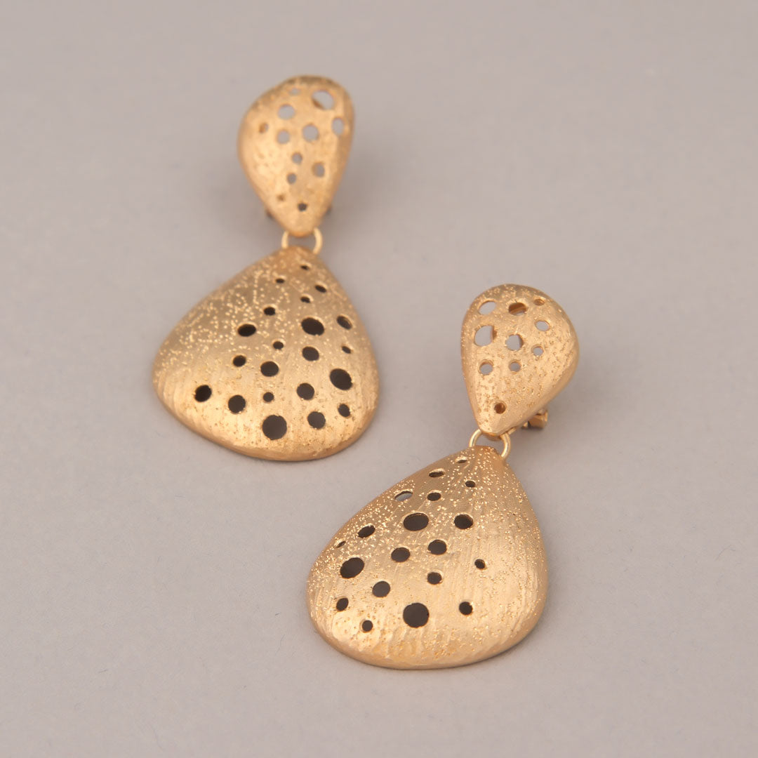 Orecchini Crater - Argento dorato