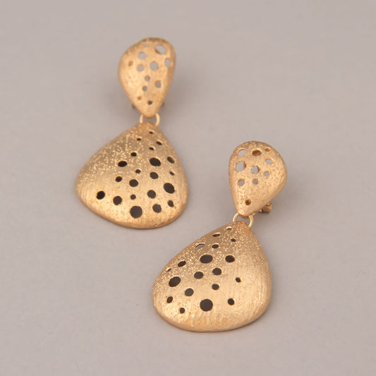 Orecchini Crater - Argento dorato