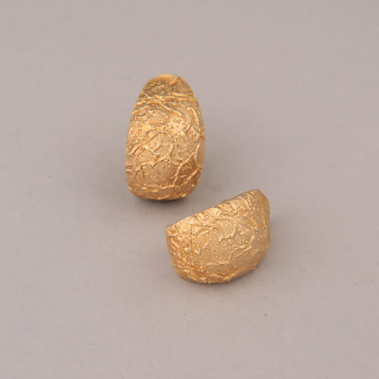 Orecchini Sculpt - Argento dorato