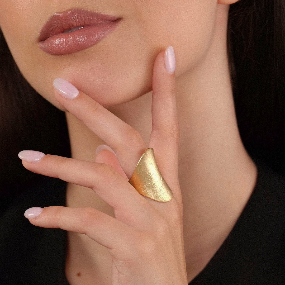 Anello Clay - Argento dorato
