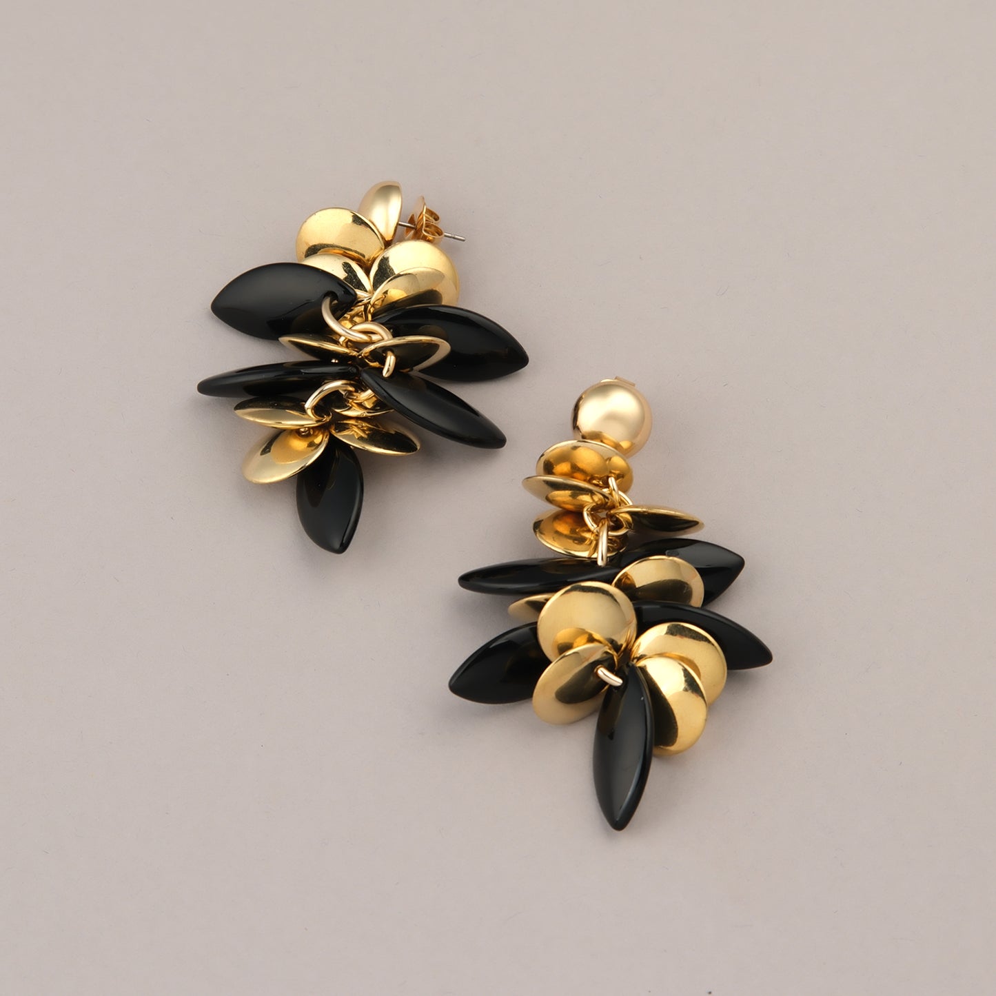 Orecchini Petali - Nero