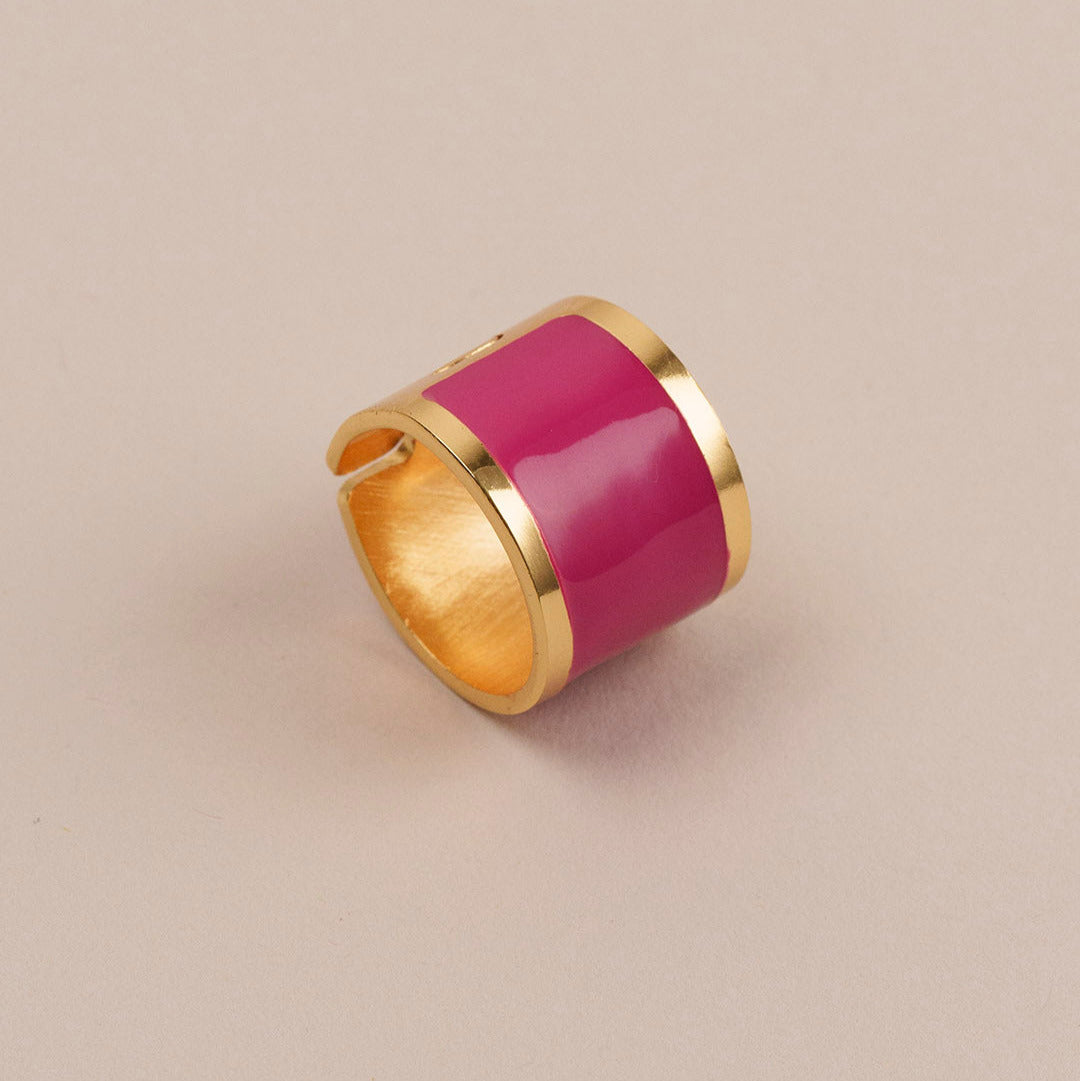 anello-donna-fascia-grande-fucsia-francesca-bianchi-design