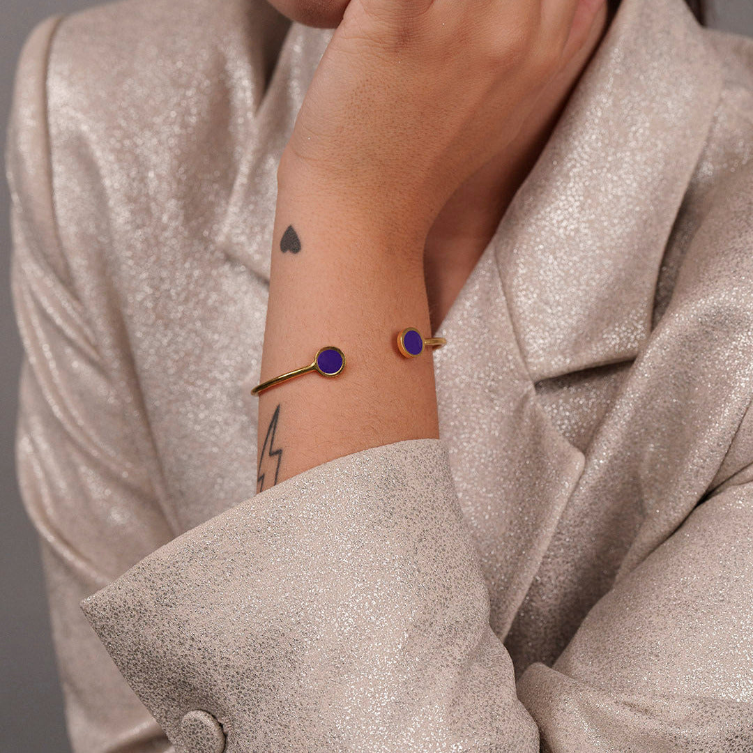 bracciale-donna-cerchi-viola-dorato-francesca-bianchi-design