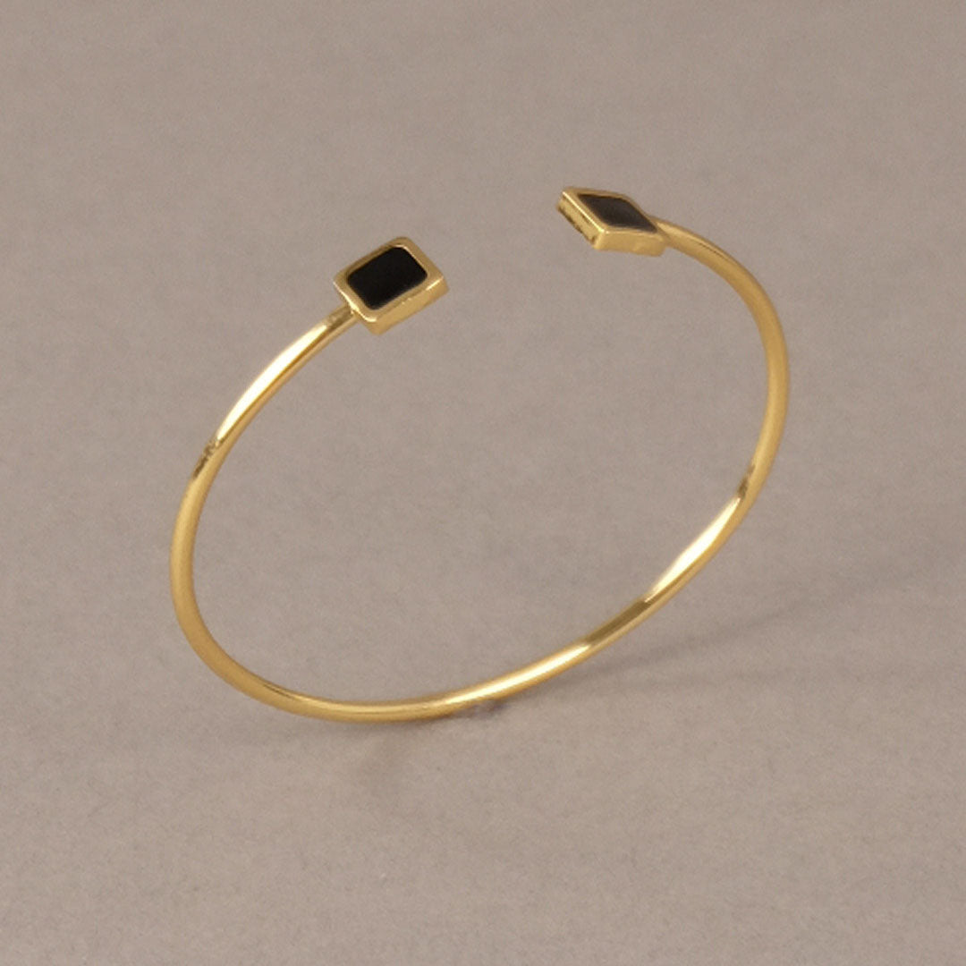 bracciale-donna-quadrati-nero-dorato-francesca-bianchi-design_fronte