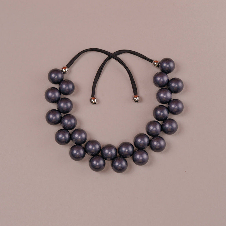 Resin Spheres Necklace - Blue