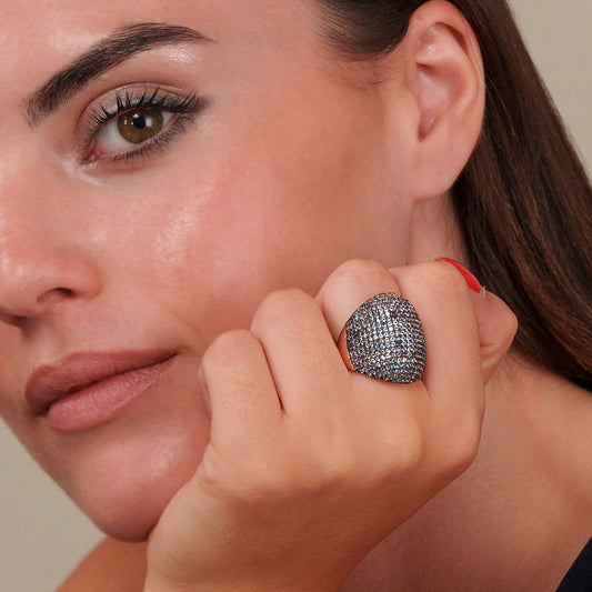 Orecchini Febe - Carta da zucchero e oro rosa