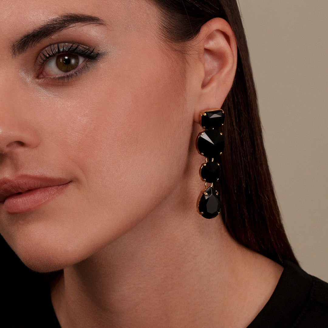Talia Earrings - Black