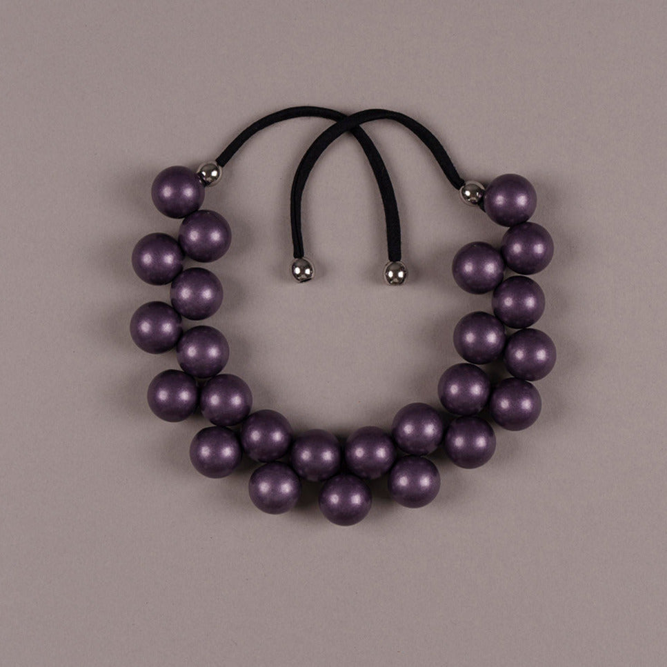 Spheres Necklace - Purple
