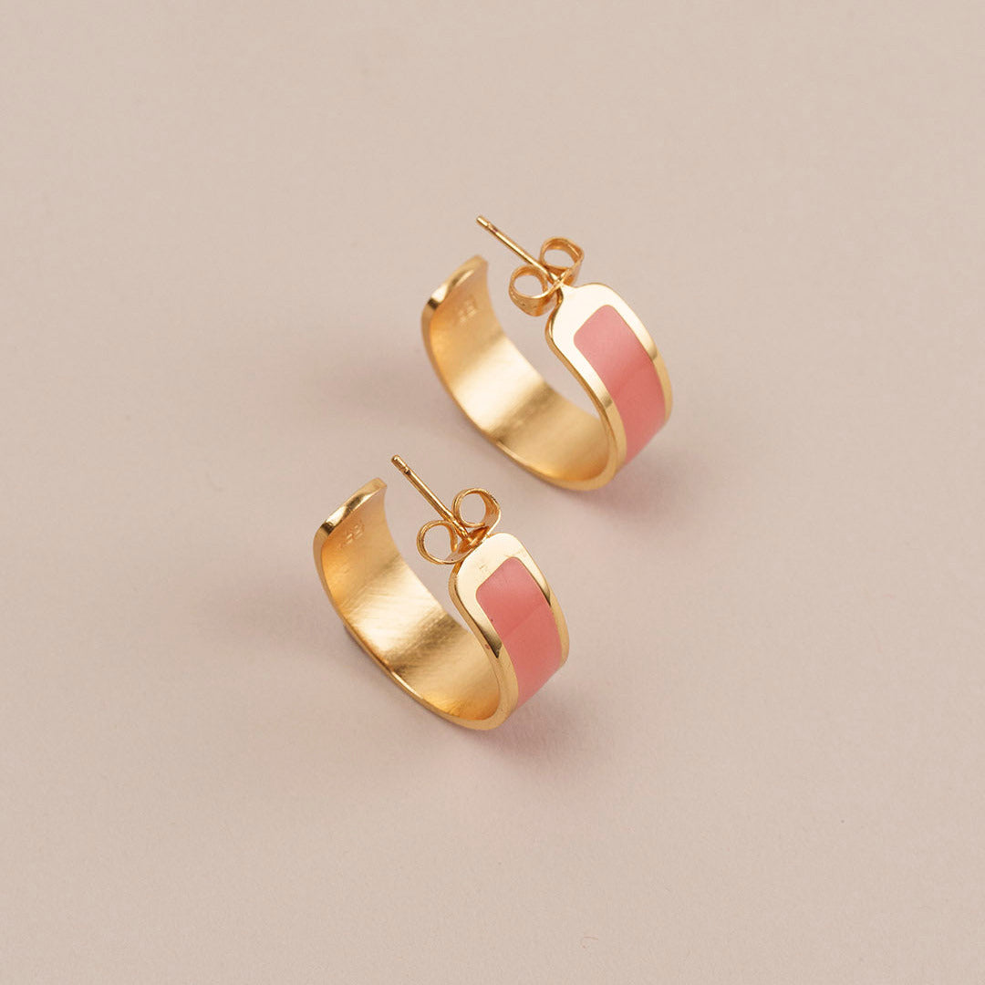 orecchini-donna-fascia-rosa-pesca-francesca-bianchi-design-frontale2