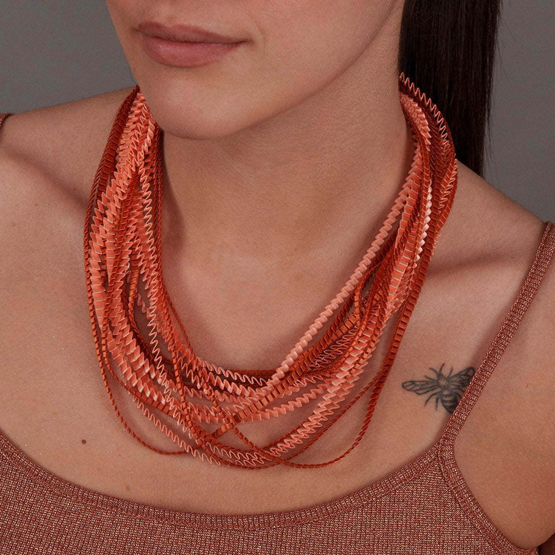 Silk necklace