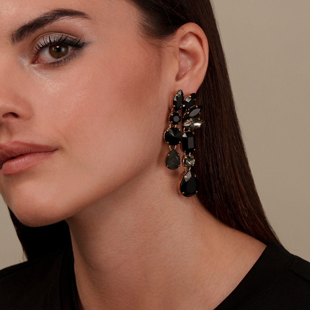 Aglaia Earrings - Black