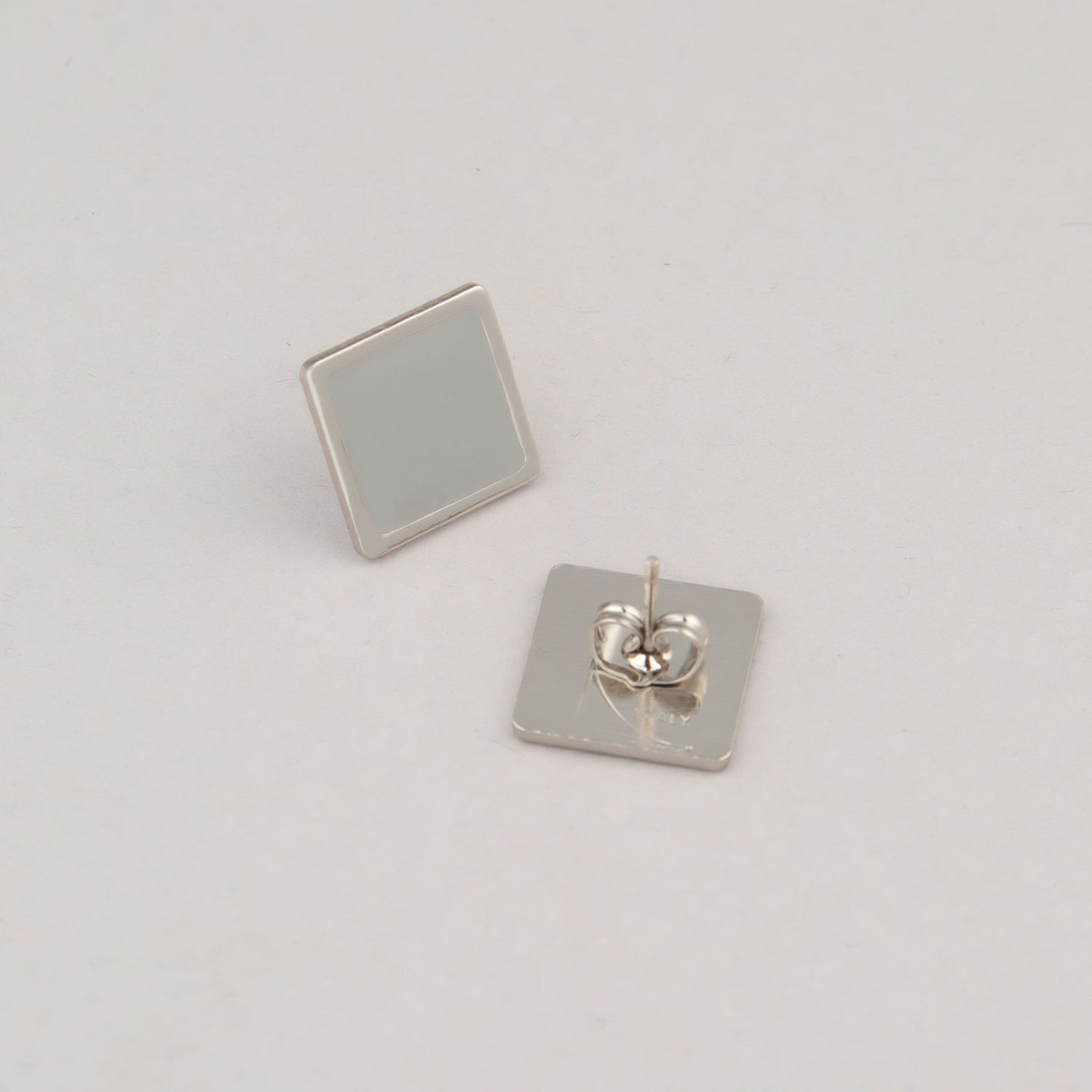 Orecchini Quadrato - Grigio