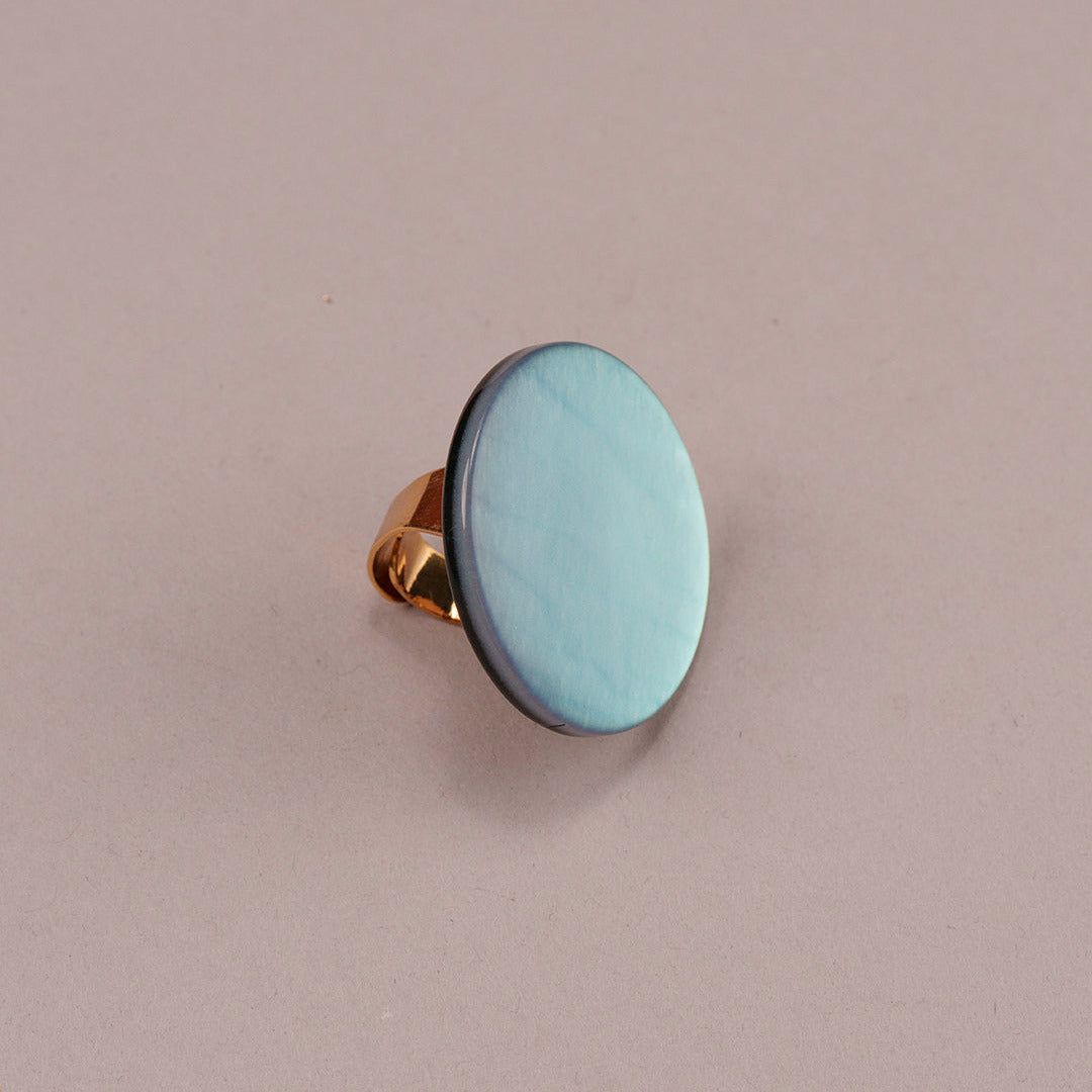 Iridescent Circle Ring