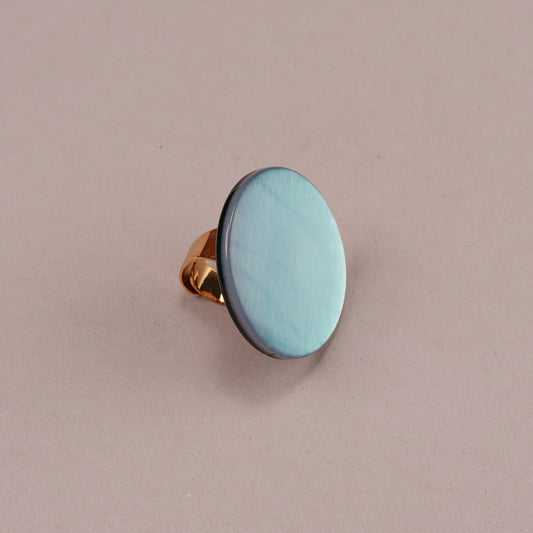 Iridescent Circle Ring
