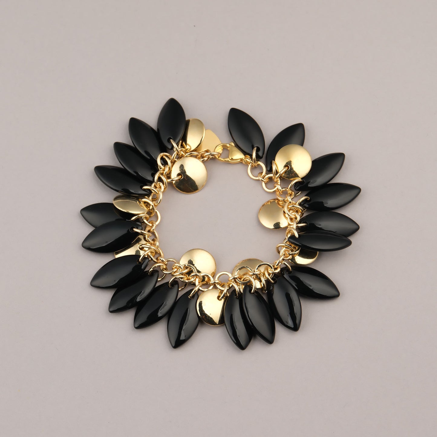 Bracciale Petali - Nero