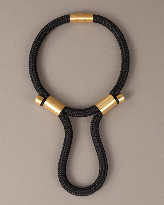 Collana Parabola - Nero e oro