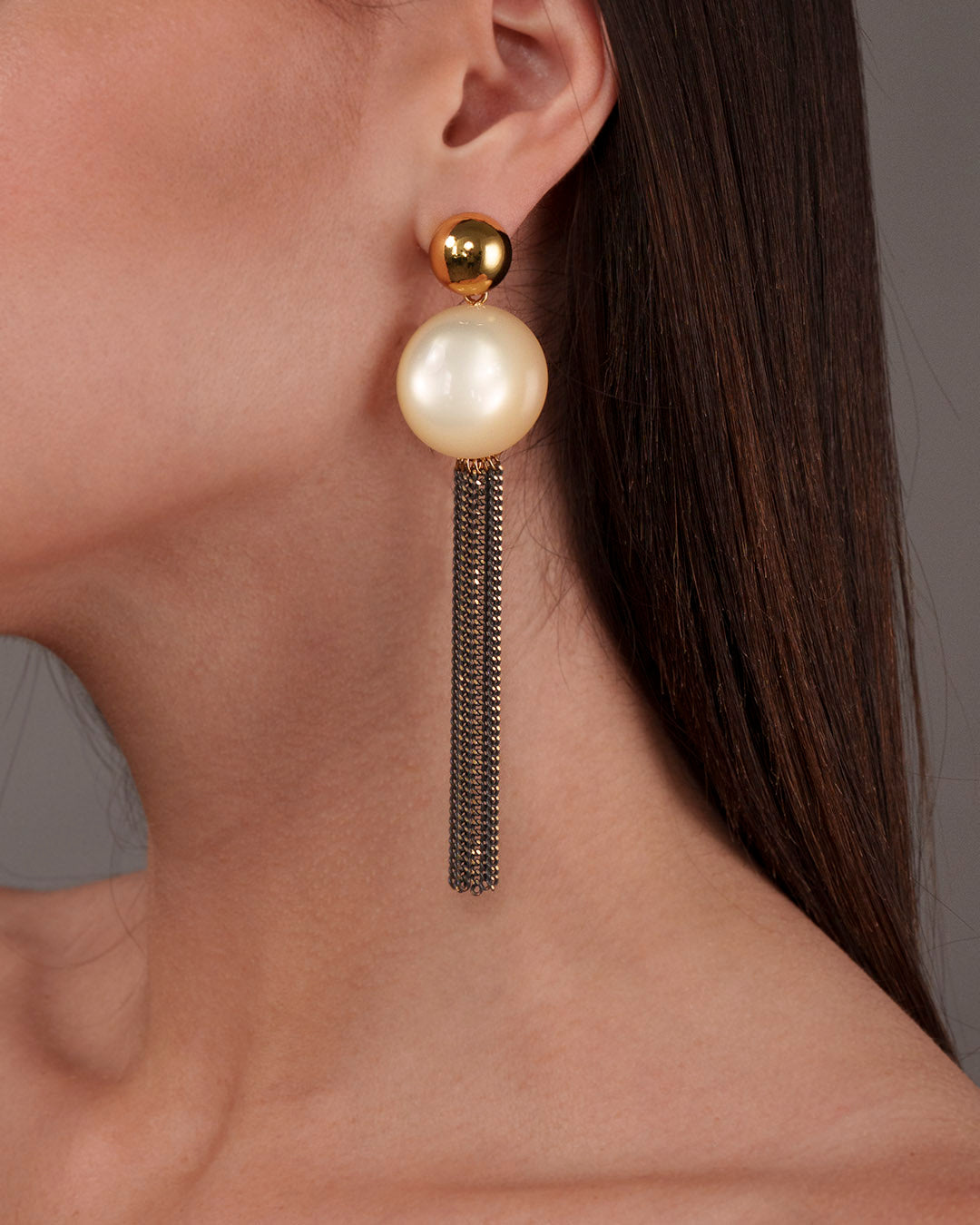 Decò earrings with cabochon