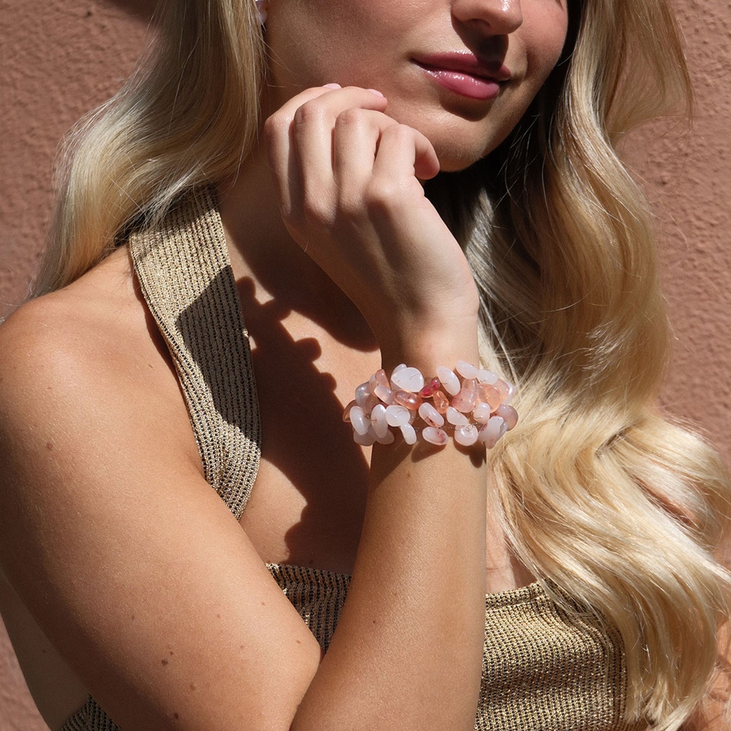 Bracciale Atmosfere - Rosa pesca