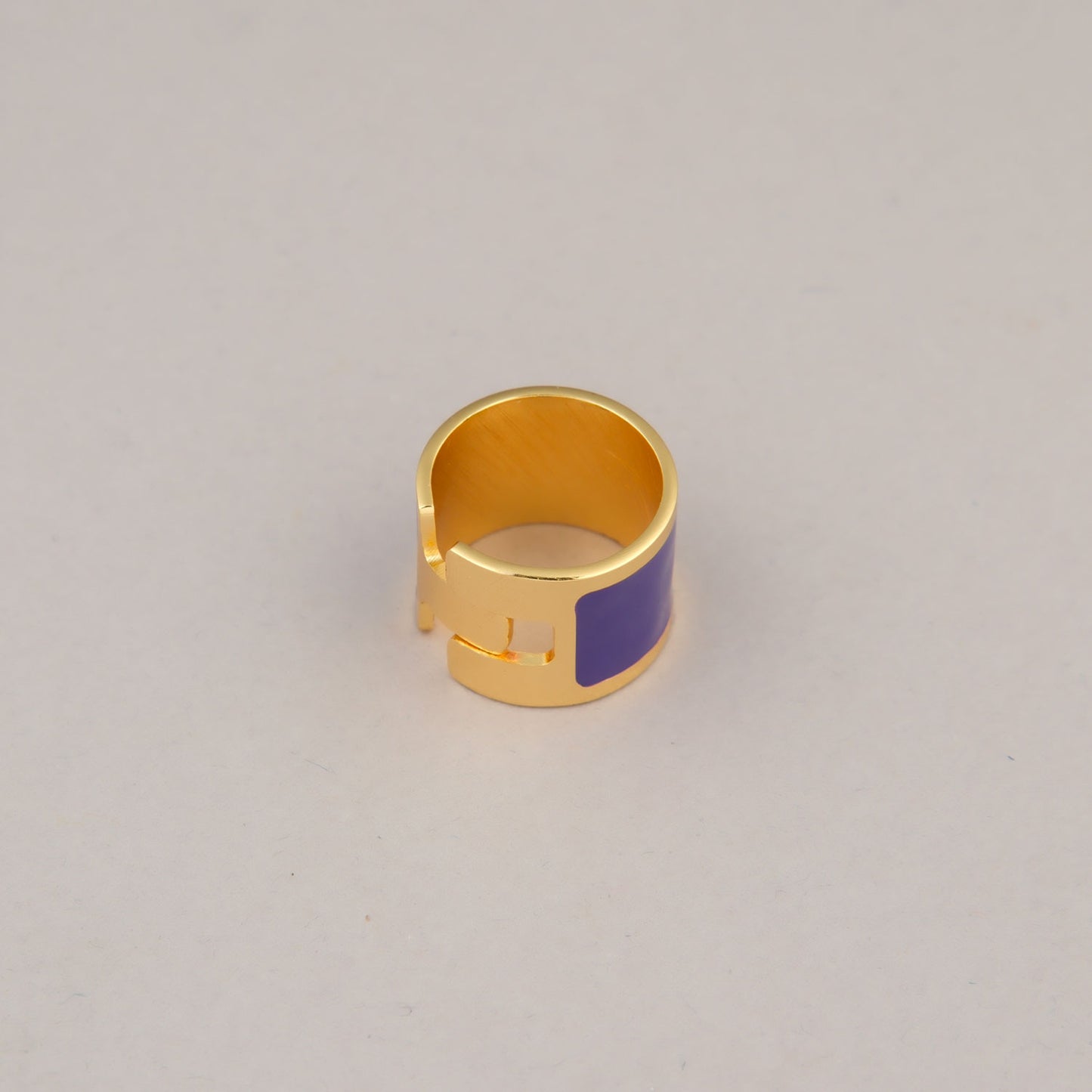 Anello Fascia Grande - Viola