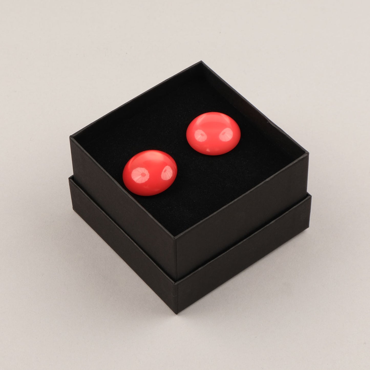 Orecchini Roulette - Rosso corallo