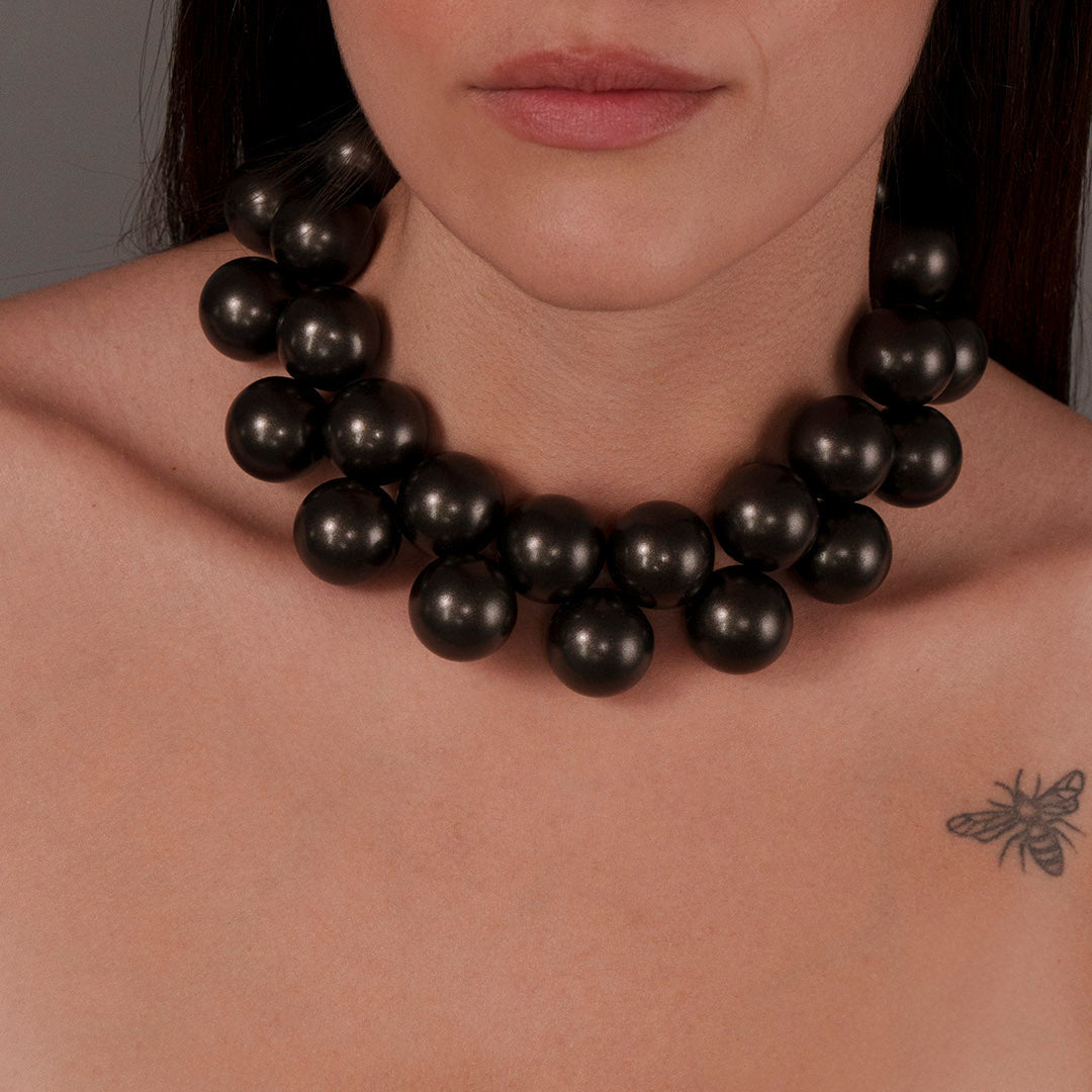 Collana Sfere - Nero