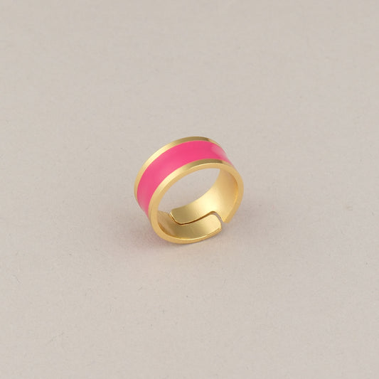 Small Band Ring - Fuchsia
