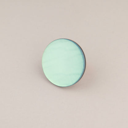 Anello Cerchio Iridescente - Azzurro