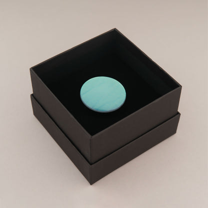 Anello Cerchio Iridescente - Azzurro