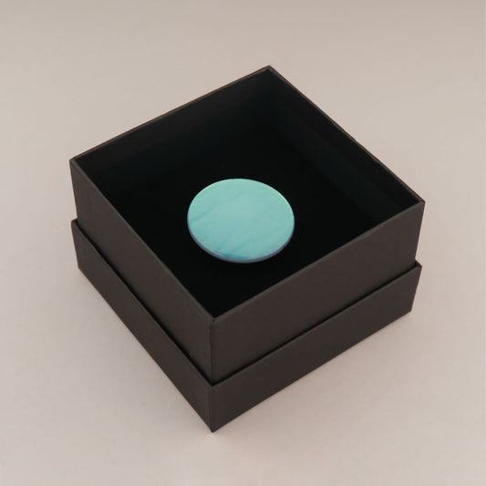 Anello Cerchio Iridescente - Azzurro