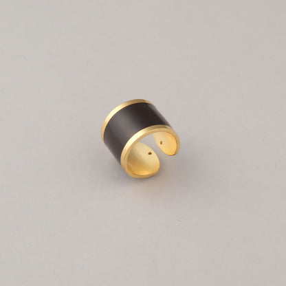 Anello Fascia Grande - Marrone scuro